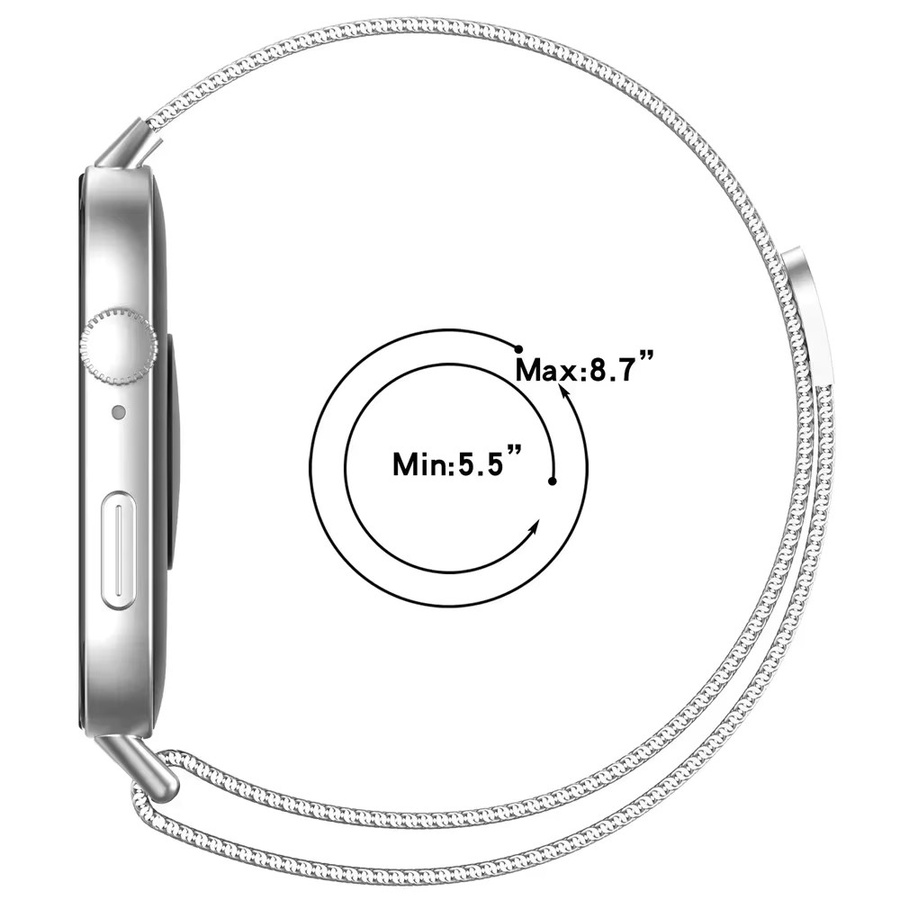 Uhrenarmband Milanese Loop Edelstahl, Unisex, für Huawei Watch FIT 4 - Bild 2