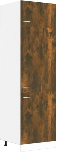 vidaXL Kühlumbauschrank Räuchereiche in modernem Design, B/T/H: 60 x 57 x 207 cm - Bild 1