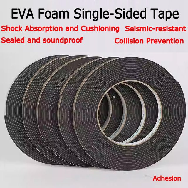 Einseitiges Klebeband aus verdicktem EVA-Schaum und EPDM-Ethylen-Propylengummi in Schwarz mit hoher Viskosität zum Montieren - Bild 1