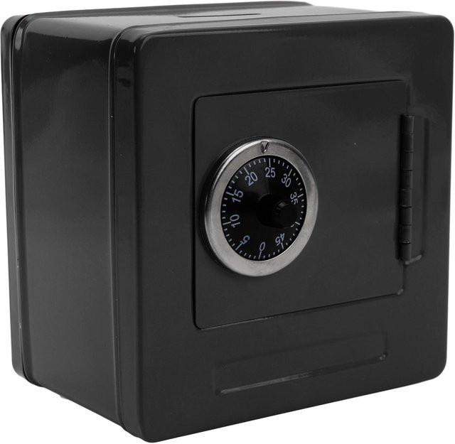Passwortbox aus Stahl mit Code-Schloss in Schwarz - Bild 1