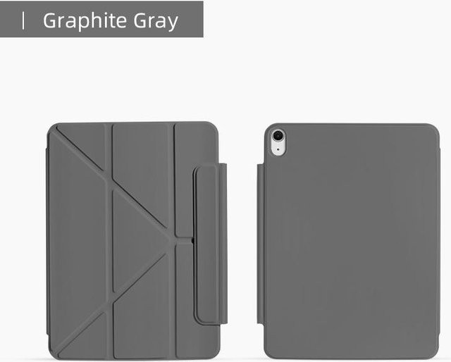 Rui Di Schutzhülle für iPad Mini 6/7 und iPad Air 13 Zoll in Grau mit magnetischem Verschluss und Multi-Winkel Klappcover sowie Auto Wake/Sleep Funktion - Bild 1