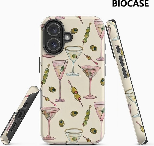 Potdemiel Robuste Magnetische Handyhülle Olive Martini für iPhone 17 16 15 14 13 Pro Max Plus in Grün - Bild 1