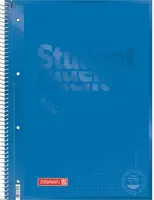 BRUNNEN Collegeblock Student Colour Code DIN A4 kariert blau mit Rand innen und außen - Bild 1