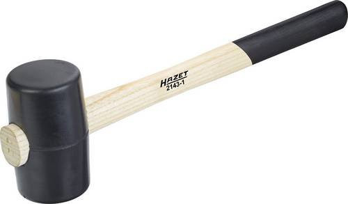 Hazet Gummihammer 2143-1 mit Eschenstiel in Schwarz - Bild 1
