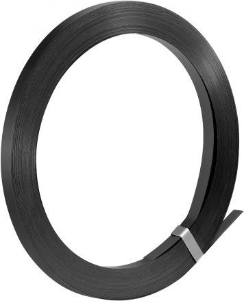 VEVOR Umreifungsstahlband aus Stahl, Schwarz, Breite: 19 mm, Höhe: 0,55 mm, Länge: 91 m - Bild 1