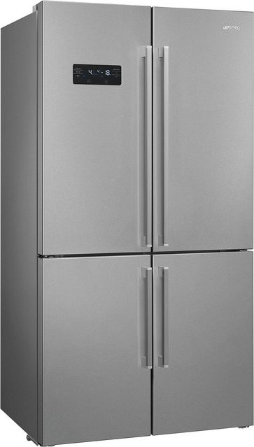 Smeg French Door Kühlschrank FQ60XDE in Edelstahl Optik Silber - Bild 1