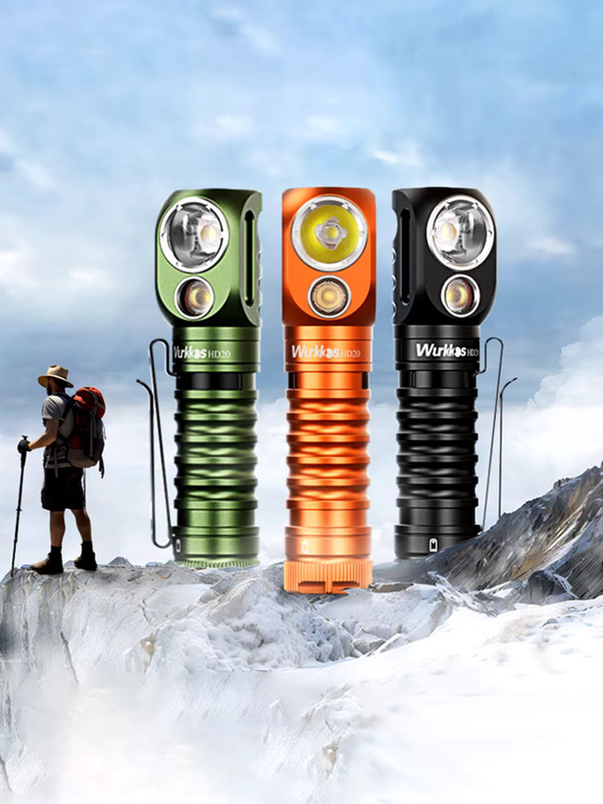 Wurkkos HD20 Upgrade Stirnlampe mit 2000 Lumen, hoher CRI-Wert von 90, wiederaufladbar und mit Magnetfunktion sowie Clip-Halterung - Bild 5