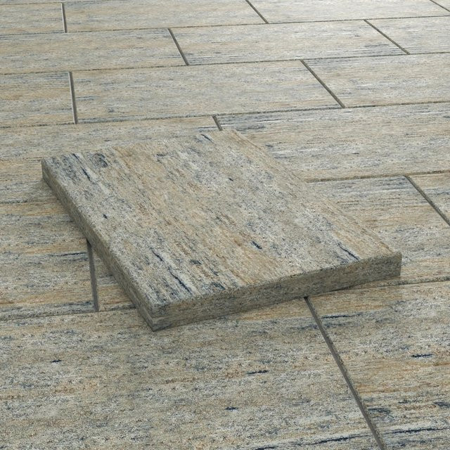 Diephaus Terrassenplatte Corso Muschelkalk in Beige, B/T/H: 60 x 40 x 4 cm - Bild 1