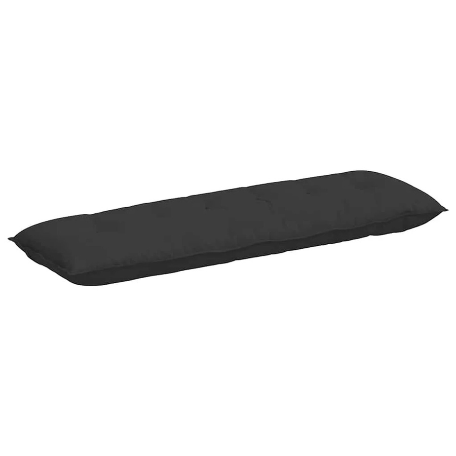 vidaXL Rückenkissen aus Mikrofaserstoff in Schwarz, B: 160 cm, H: 50 cm - Bild 2