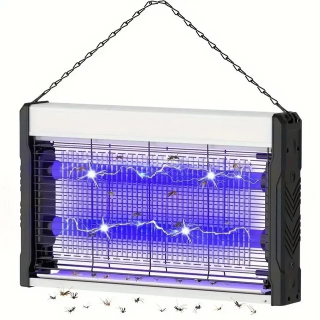 Joyinled Elektroschock-Mückenvernichtungslampe als Fliegenfalle und Insektenschutz in Weiß für Innenbereich und Outdoor - Bild 1