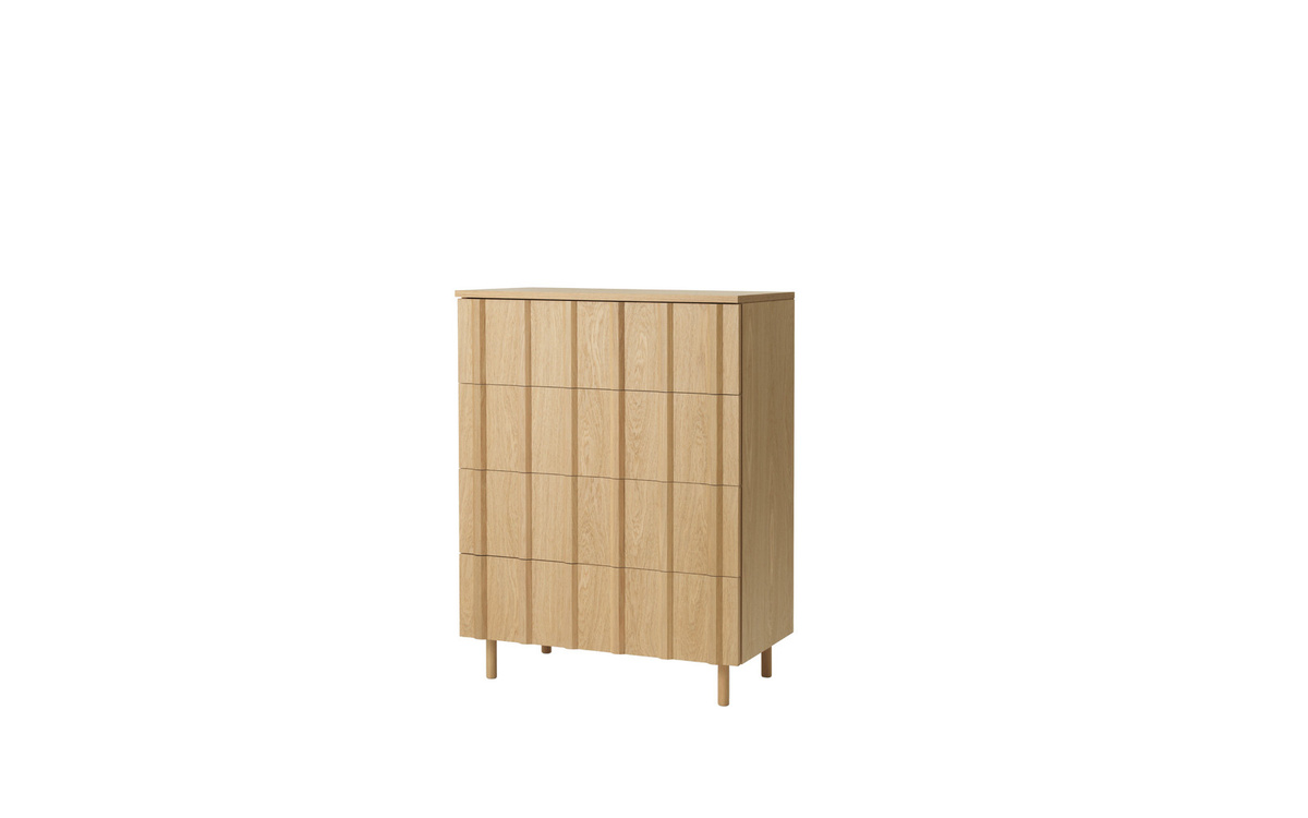 Normann Copenhagen Rib Kommode in Beige mit geriffeltem skandinavischem Design - Bild 2