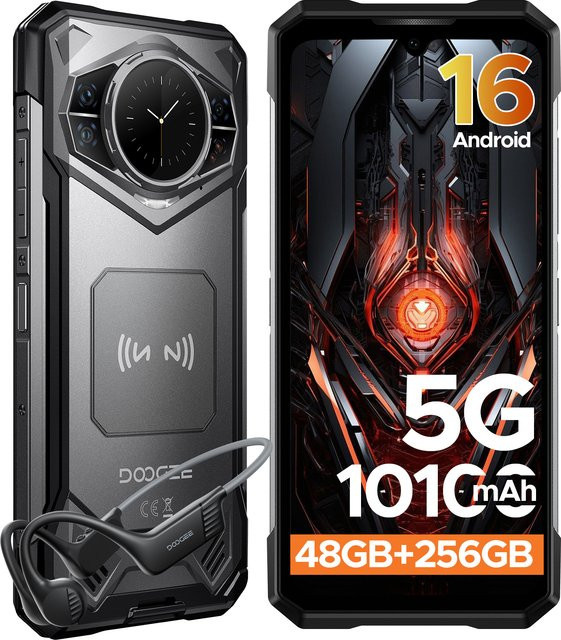 DOOGEE S200 VIP 5G Outdoor-Smartphone mit 6,72 Zoll 120Hz Display, 12GB RAM, 256GB Speicher, 100MP AI-Hauptkamera und 10100mAh Akku, Globale Version - Bild 1