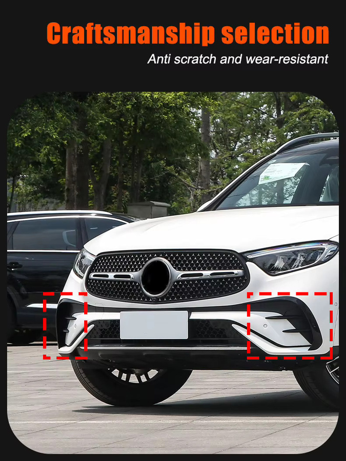 Suetlcoity Nebelscheinwerfer-Zierleisten-Aufkleber Dekorationsabdeckung für Mercedes-Benz GLC X254 C254 2023 2024 2025 - Bild 7