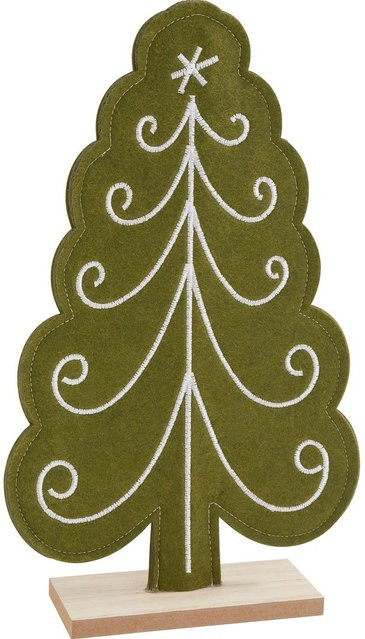 VBS Filzständer Weihnachtsbaum in Grün aus Filz und MDF-Holz - Bild 1