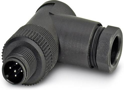 Phoenix Contact 1513431 Sensor-Aktor-Steckverbinder M12 Stecker gewinkelt unkonfektioniert Polzahl 5 Schwarz - Bild 1