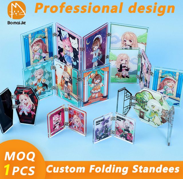 Bomaijie Personalisierter Acrylständer mit doppelseitigem Druck für Anime-Charaktere und Fotos, Multicolor - Bild 1