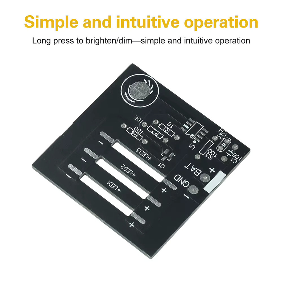 Voktta DC 6V Touch-Schalter Optisches Sensormodul DIY Kit zum stufenlosen Dimmen für elektronische Lötarbeiten - Bild 3