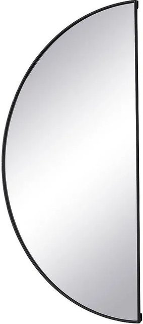 Vente-unique Wandspiegel Gavra halbrund in Schwarz, Breite: 50 cm - Bild 1