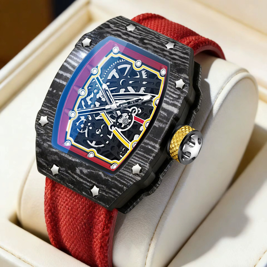 STARPERISH Armbanduhr Tonneau, Quarz, Textil/NATO, Herren - Bild 2