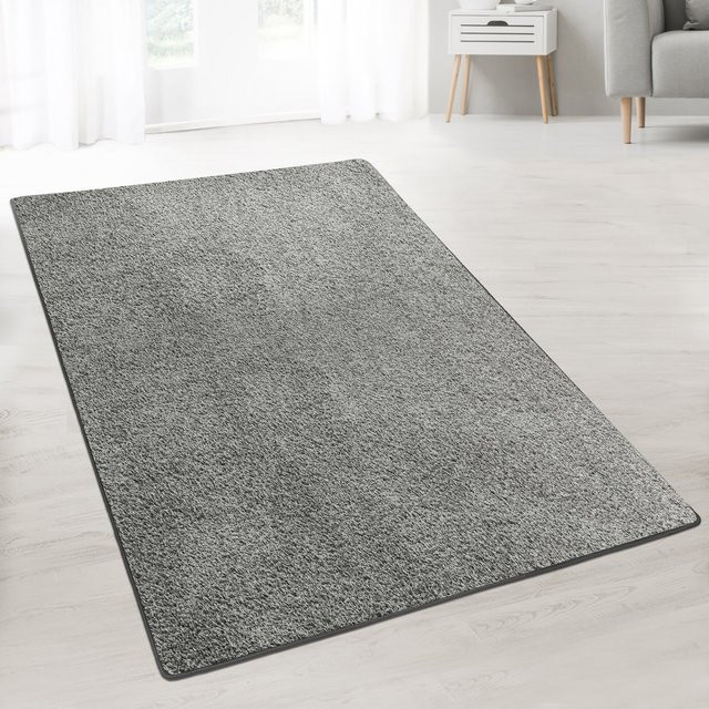 Karat homeliving Shaggy-Teppich Barcelona Grau modern rechteckig - Bild 1