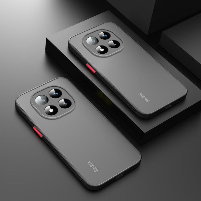 Schutzhülle für Xiaomi Redmi Note 14 Pro 4G und Redmi Note 14 Pro Plus 5G, matte transluzente Hartschale aus PC in Blau - Bild 1