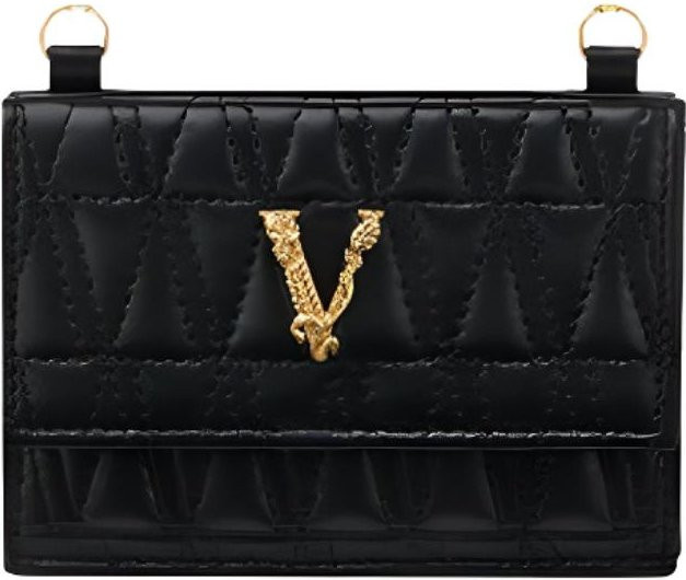 Versace Kartenetui Leder, Schwarz, Damen - Bild 1