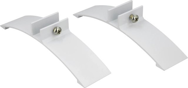 E2 Elektro Standfüße für Infrae² Curve 18 Infrarotheizpaneele in Weiß aus Aluminium - Bild 1