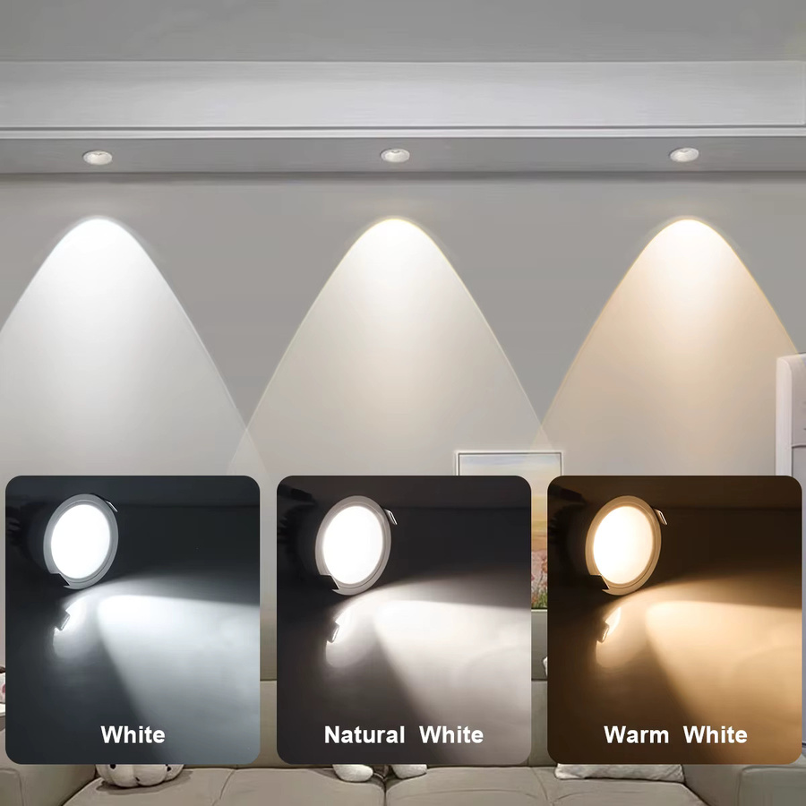 Rybakov Einbau LED Spot White Recessed Downlight mit integrierter COB LED - Bild 3