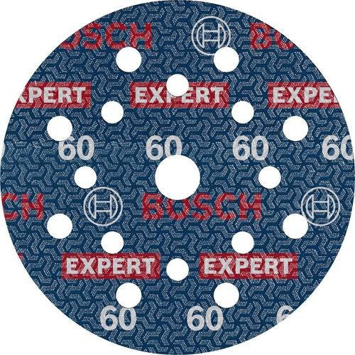 Bosch Expert O780 Folienschleifscheibe für Exzenterschleifer, Durchmesser: 125 mm, Körnung: 60, Farbe: Blau - Bild 1