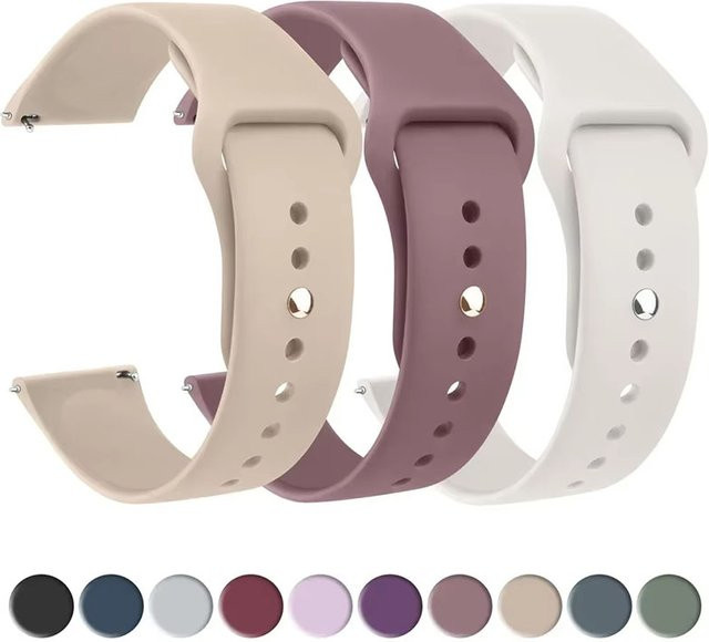 NEY Uhrenarmband Silikon, Unisex, 20mm 22mm - Bild 1