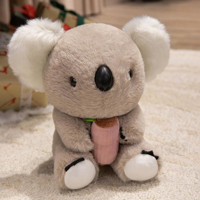 Kawaii Cartoon Waldtier Koala Kuscheltier Plüschtier, braun, ab 14 Jahren - Bild 1