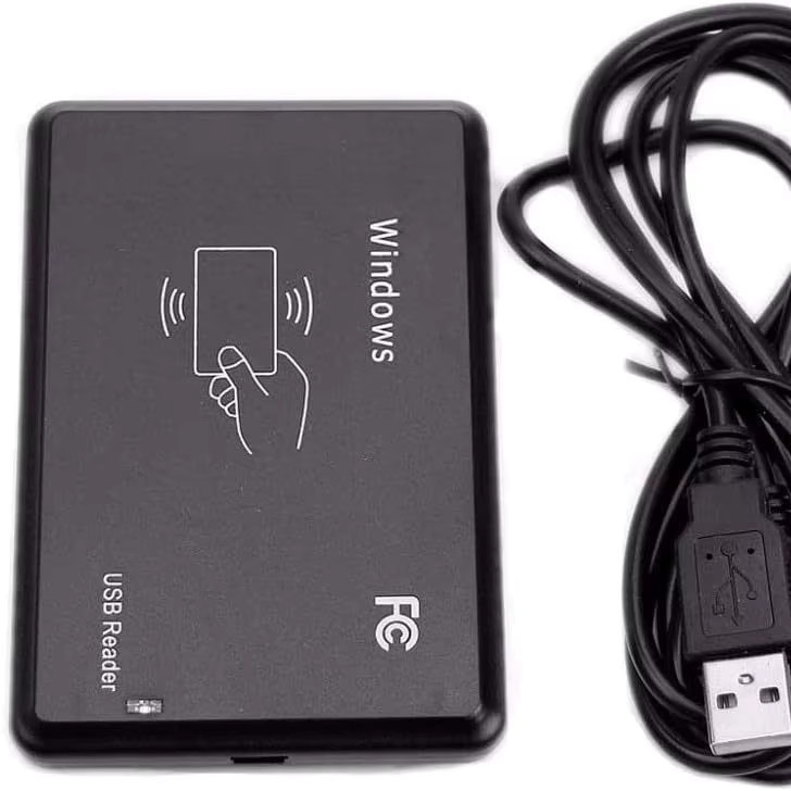 HACHANLUN RFID-Lesegerät in Schwarz mit USB-Anschluss, Dual-Frequenz 13,56 MHz und 125 kHz für IC-ID und kontaktlose Kartenunterstützung - Bild 5