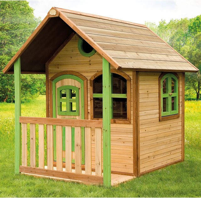 Axi Alex Spielhaus in Braun und Grün, B/T/H: 191 x 137 x 178 cm - Bild 1