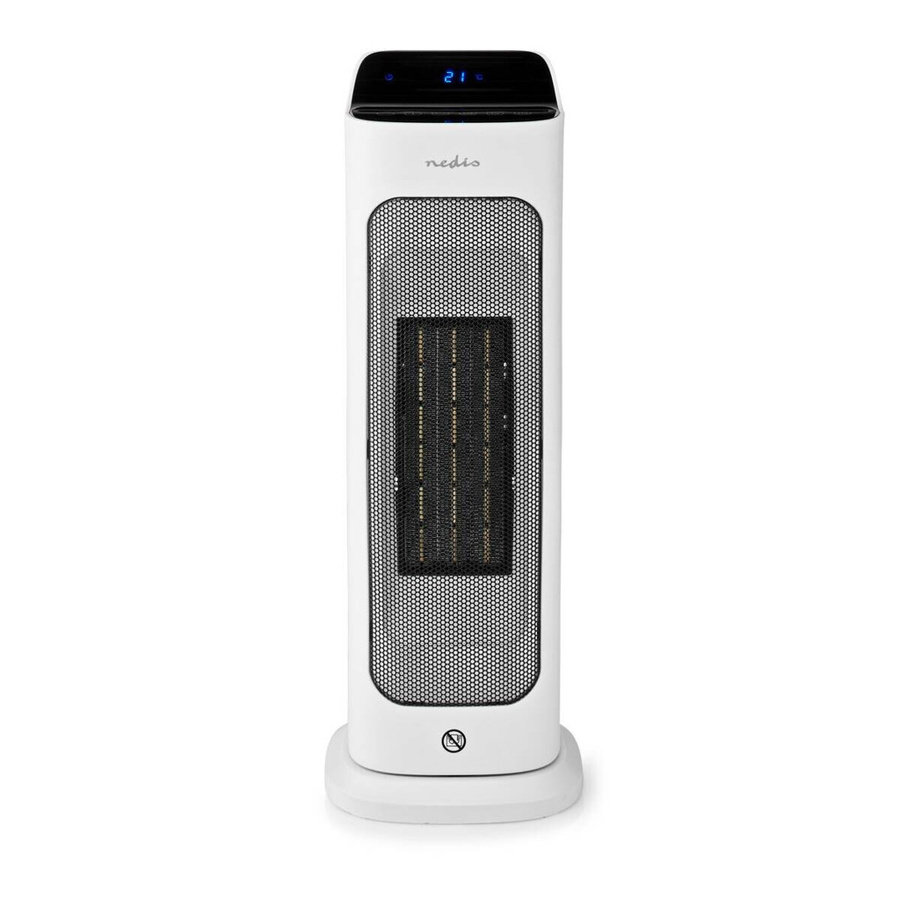 Nedis Keramik-Heizlüfter in Weiß mit App-Steuerung, 2000 W, B/H/T: 13,6 x 49,8 x 17,7 cm - Bild 2