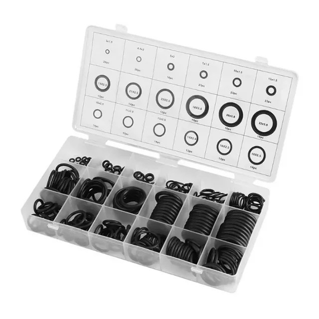 ZENHOSIT 279-teiliges Gummi-O-Ring-Dichtungsset in Schwarz für Sanitärreparaturen - Bild 1