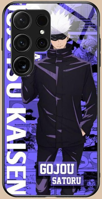 Jujutsu Kaisen Satoru Gojo Handyhülle für Samsung Galaxy S26 S25 S24 S23 S22 S21 S20 Note20 Plus FE Ultra in Bunt - Bild 1