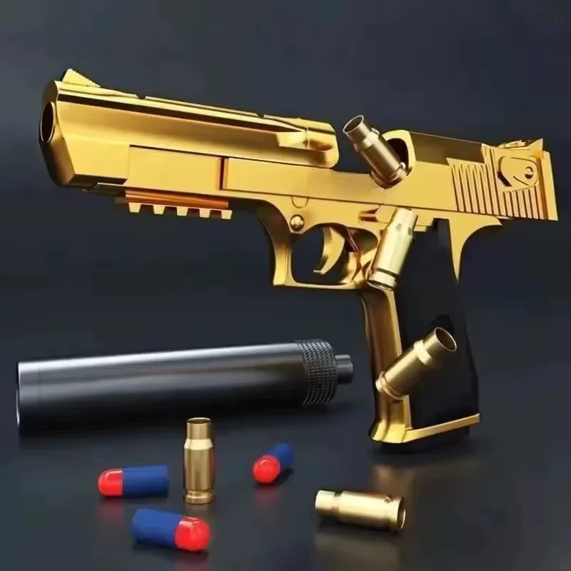 BP Desert Eagle Spielzeugpistole, Shell Ejection, Gelb - Bild 3