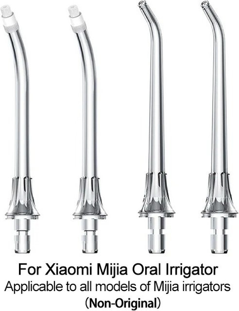 HAOYUNMA Ersatz-Düsen für XIAOMI Mijia Munddusche, kieferorthopädische Nachfüllspitzen, transparent, 2 Stück - Bild 1
