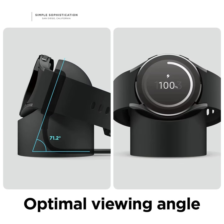 CAOWTAN Ladeständer Silikon, Weiß, für Samsung Galaxy Watch - Bild 2