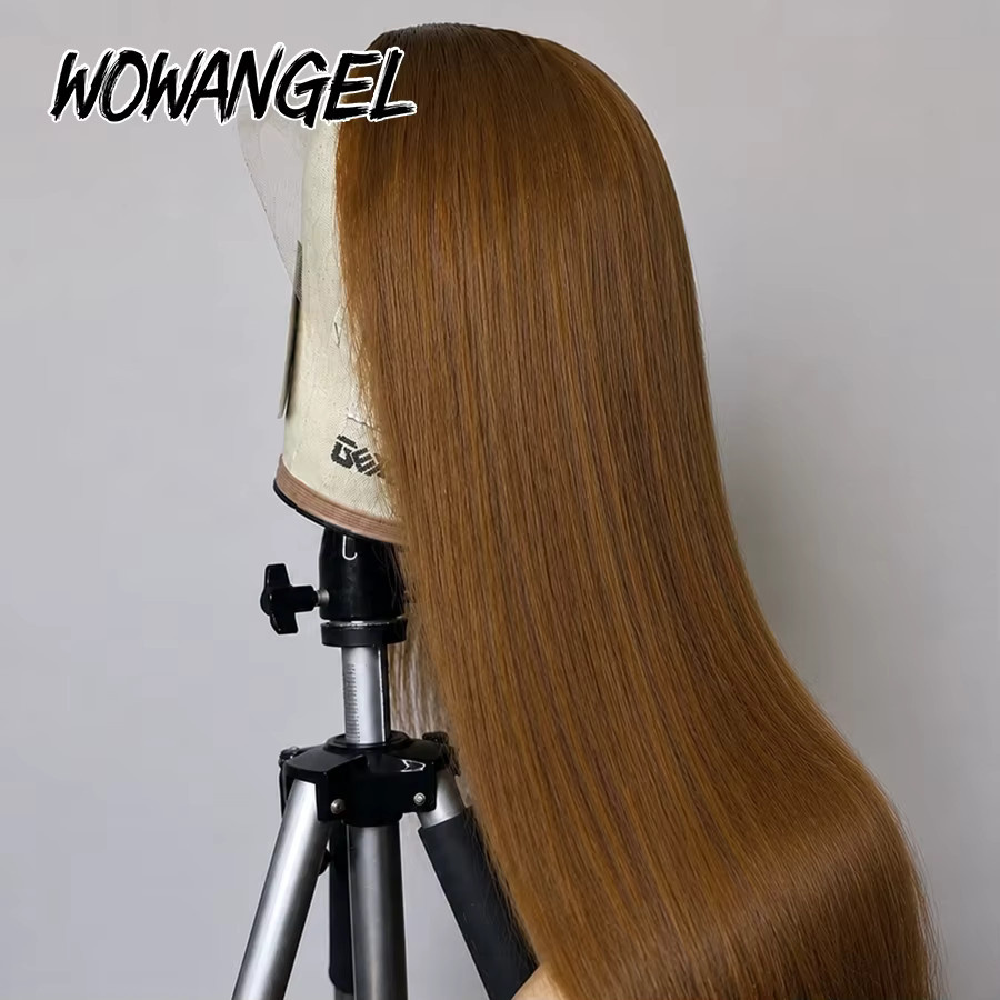 WOWANGEL Echthaarperücke, honigblond, 13x6 HD-Spitzenfrontperücke, Damen - Bild 5