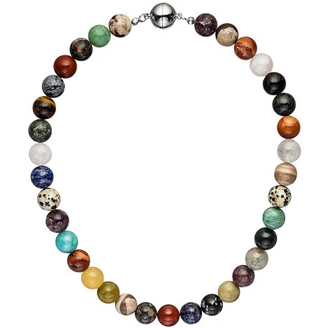 Colfem Halskette, Edelsteine, multicolor, 45 cm - Bild 1