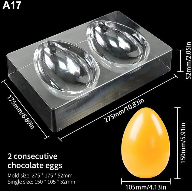 Yummys Runde Schokoladenform aus Polycarbonat, Transparent, 1 Stück - Bild 1