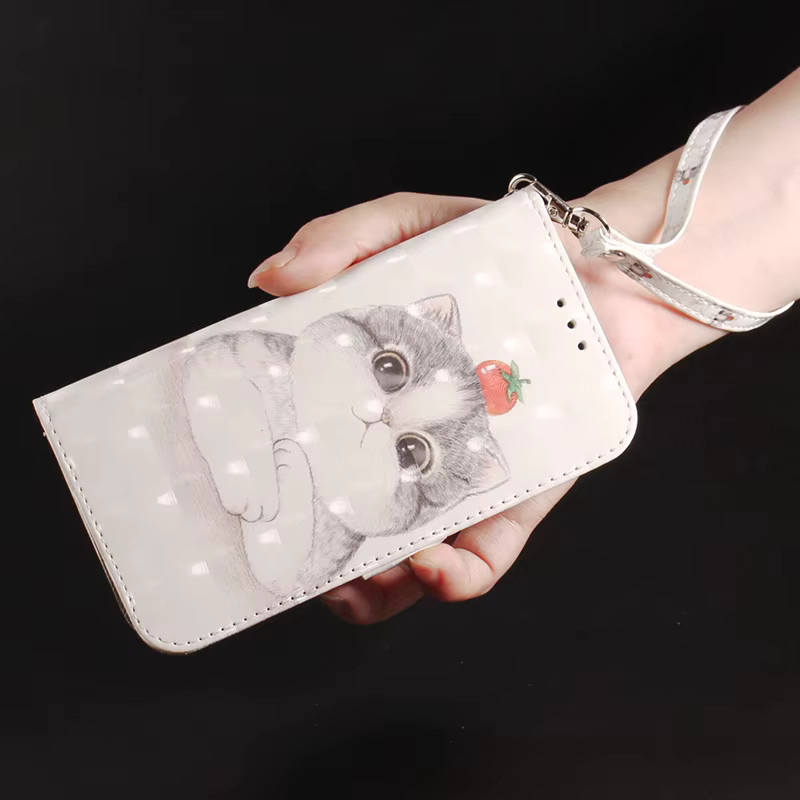 JESSLEI Stand Flip Wallet Case Leder Schutzhülle für iPhone 13 14 15 16 17 Pro Max Plus 16e 17 Air in Weiß - Bild 3