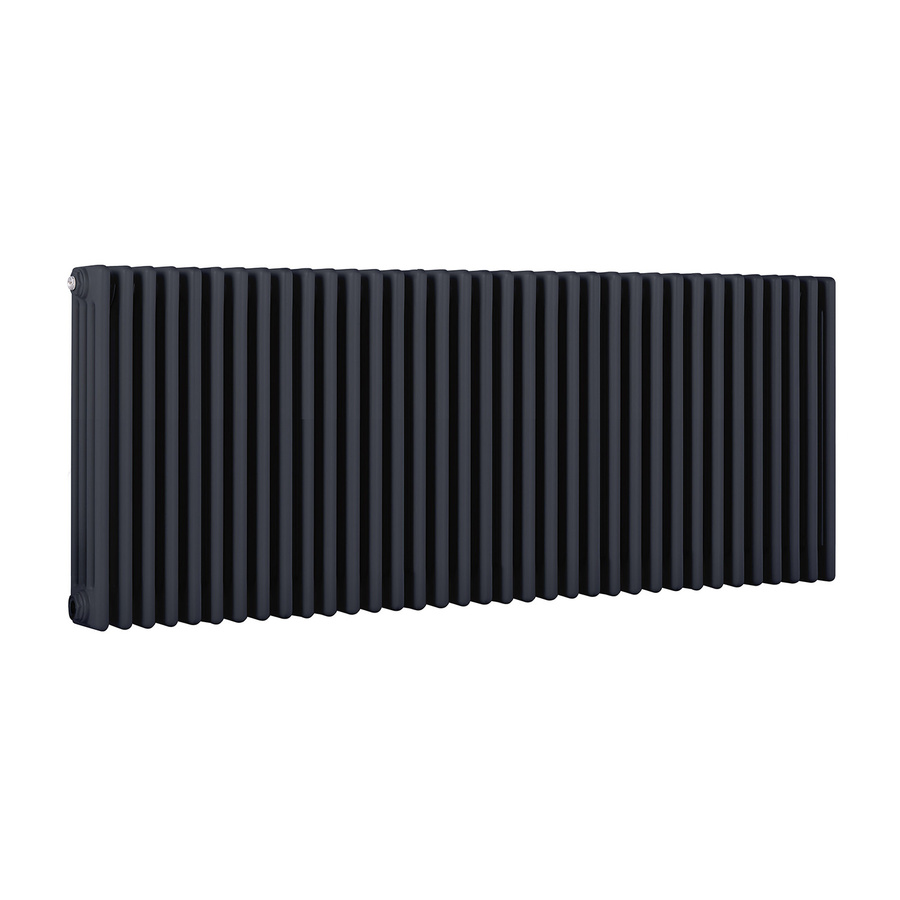 Hudson Reed Gliederheizkörper Horizontal 4-Säulen aus Stahl in Regal Blue, B: 159,5 cm, H: 60 cm - Bild 1