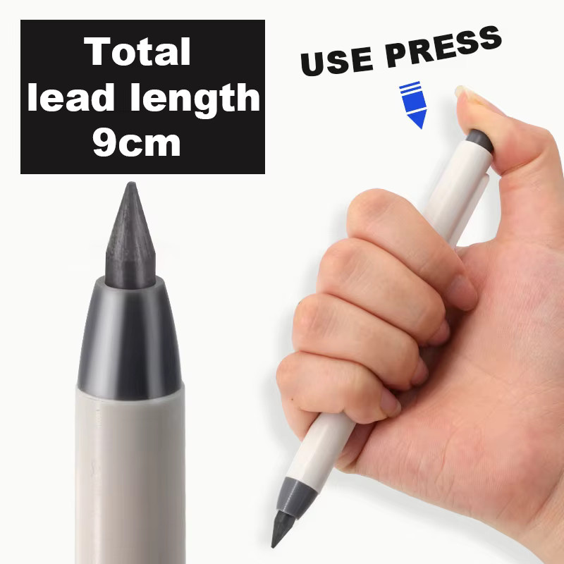 JOMPENS Mechanische Druckbleistifte Set mit 5,0 mm Graphitminen und Box in Schwarz und Grau - Bild 2