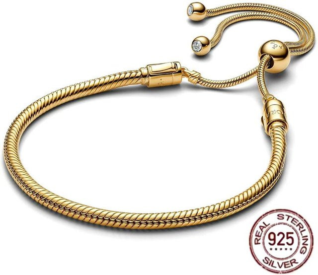 DR-Jewelry Kette, 925 Silber, Zirkonia, Damen, 19cm - Bild 1