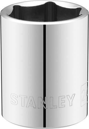 Stanley 6-Kant Stecknuss 24 mm mit 1/2 Zoll Antrieb in Silber - Bild 1