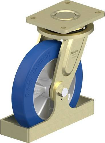 Blickle Lenkrolle LS-ALBS 250K-FS in Blau und Silber mit 250 mm Rad-Durchmesser und 850 kg Tragfähigkeit - Bild 1