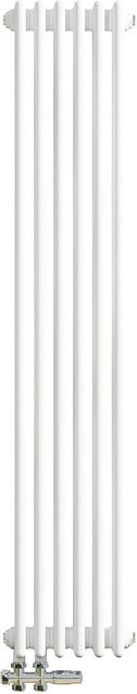 AICA Traditioneller 3 Spalten Heizkörper im Gusseisenstil, Farbe: Weiß, Höhe: 150 cm, Breite: 29 cm - Bild 1