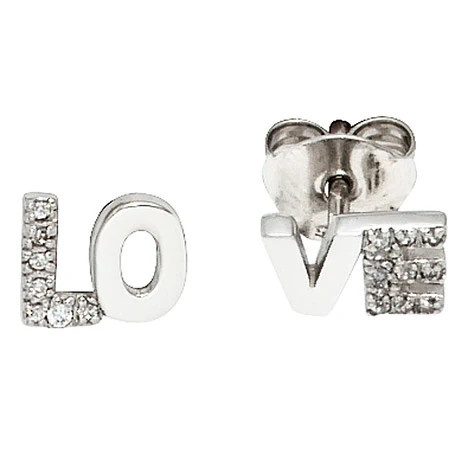 Colfem Ohrstecker 925 Sterling Silber, rhodiniert, Zirkonia, Unisex - Bild 1